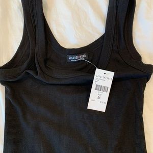 Black slimming, figure hugging dress